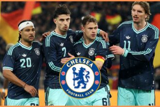 Nick Woltemade with the German national team
