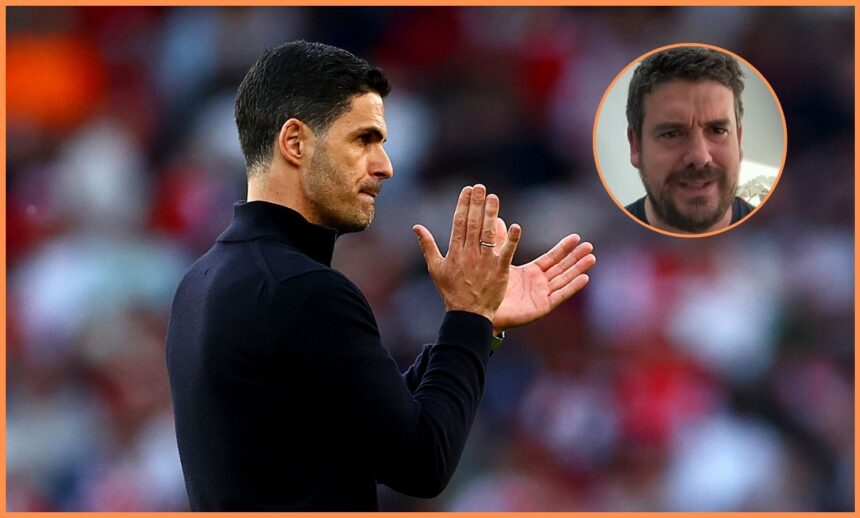 Mikel Arteta and Alex Crook