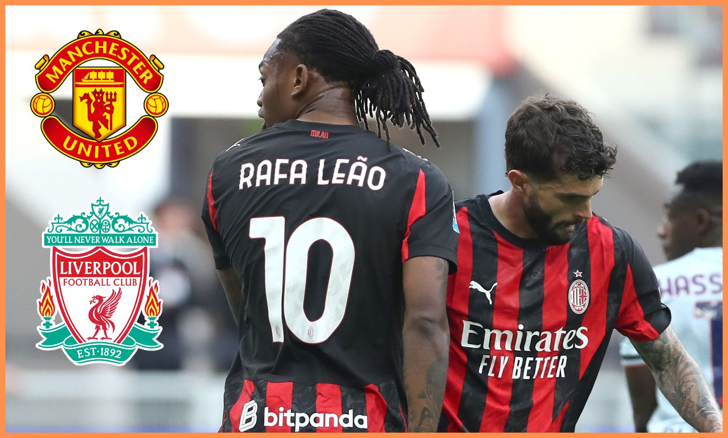 Rafael Leao and Christian Pulisic