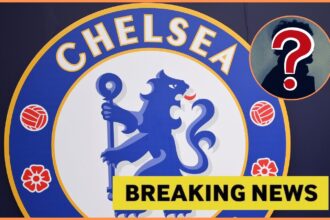 Chelsea logo and breaking news banner