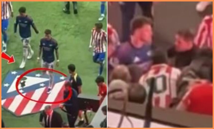 Ben White clashes with Diego Simeone