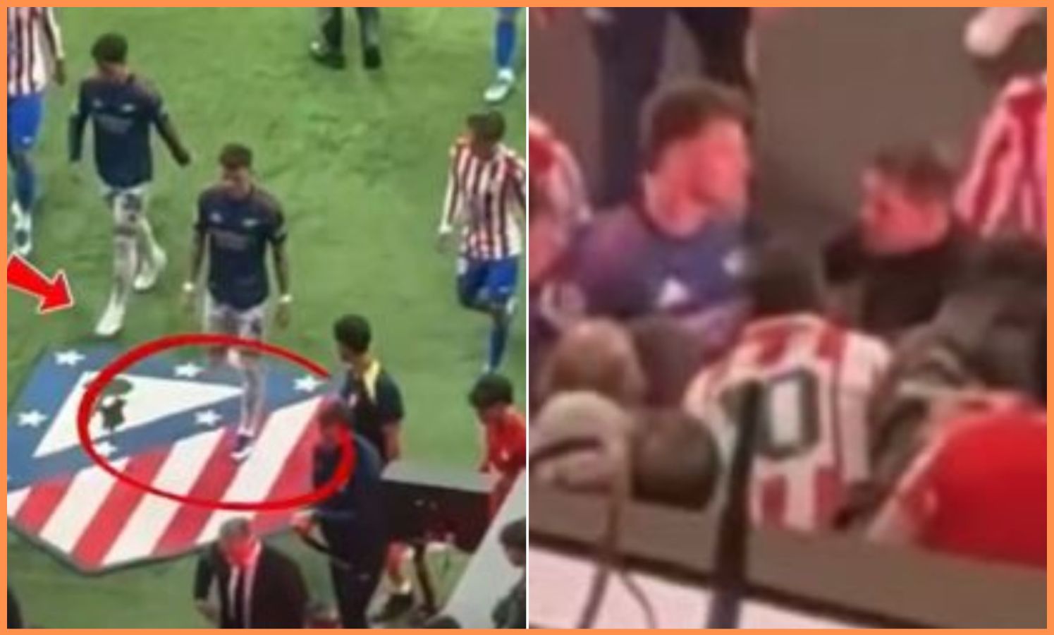 Ben White clashes with Diego Simeone