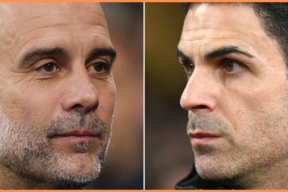 Pep Guardiola and Mikel Arteta