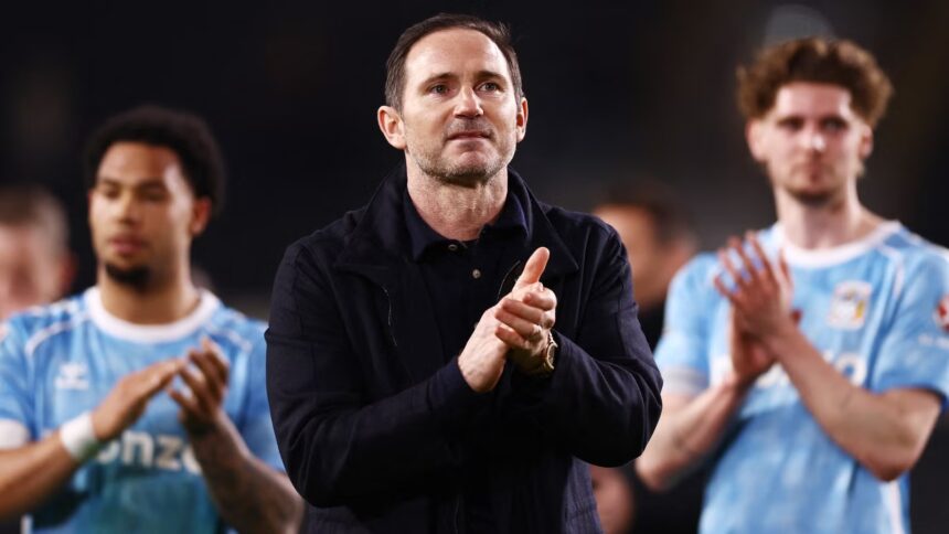Coventry City says it would be 'unbelievable' if Chelsea sign Lampard