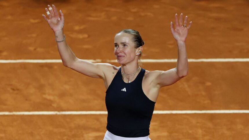Svitolina defeats Gauff in 3 sets to win third Italian Open title