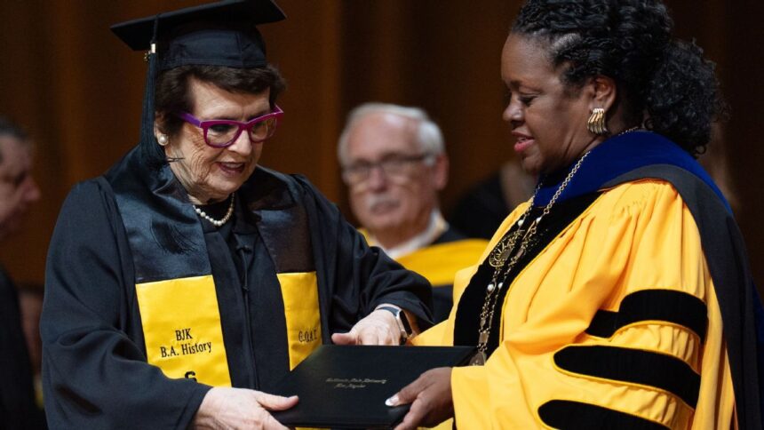65 years since Billie Jean King graduated from California State University, Los Angeles