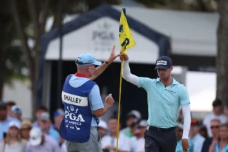 Alex Smalley's mother keeps track of his golf accomplishments (and he's the PGA 54-hole leader)