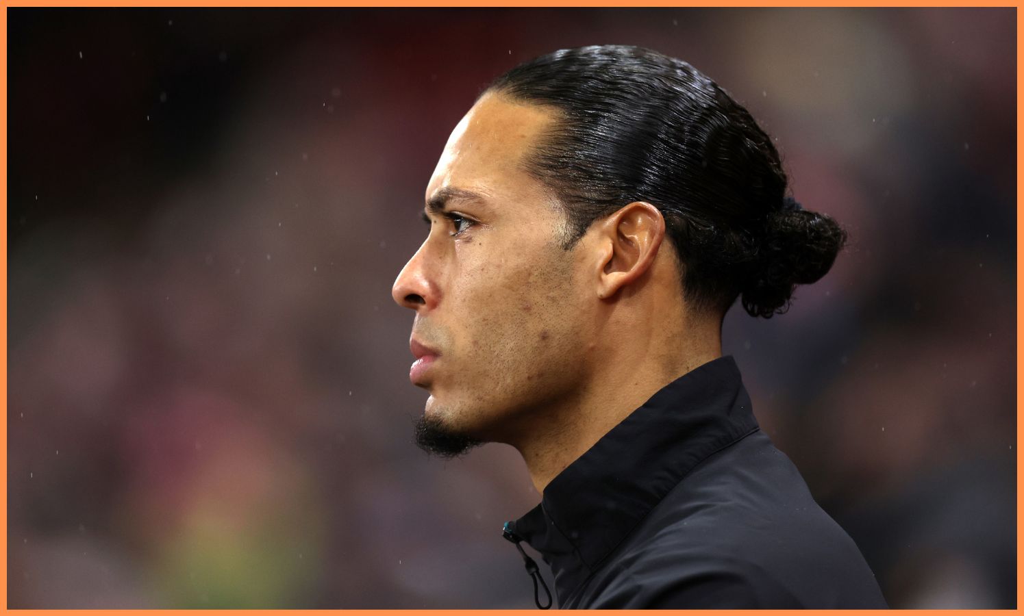 Close-up of Liverpool defender Virgil van Dijk