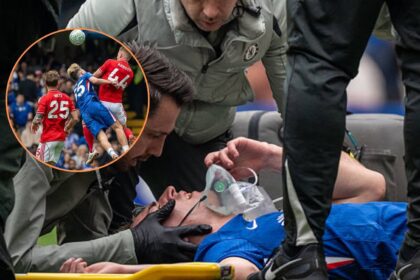Jesse Derry stretchered off vs Nottingham Forest