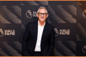 Gary Lineker at a Premier League Hall of Fame event