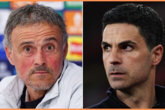 Luis Enrique and Mikel Arteta