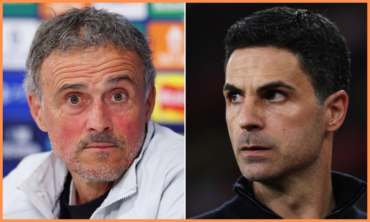 Luis Enrique and Mikel Arteta