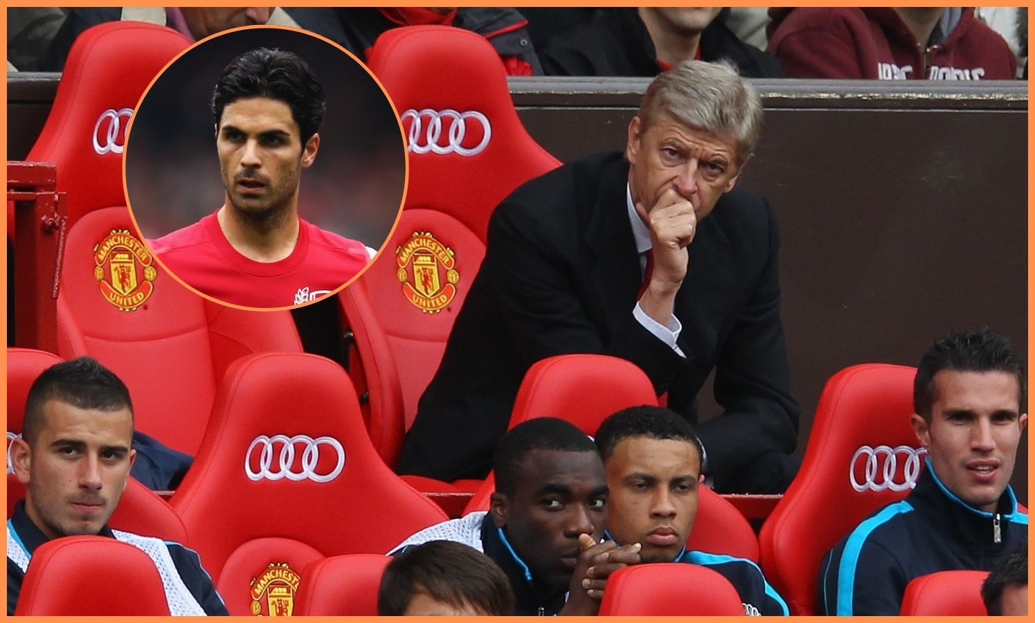 Arsene Wenger looks on during Arsenal