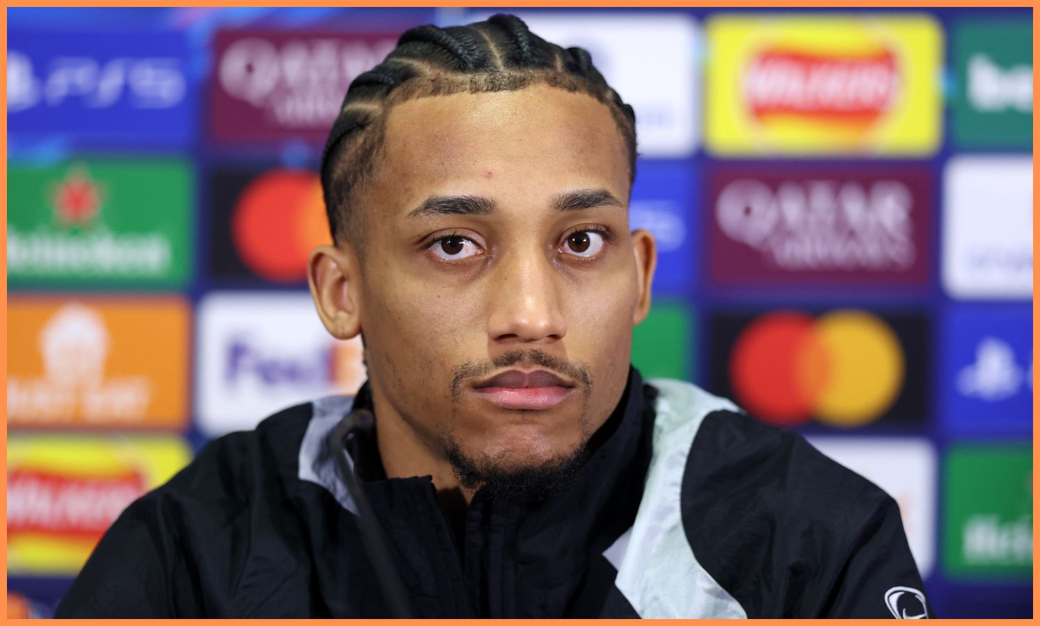 Joao Pedro in a press conference