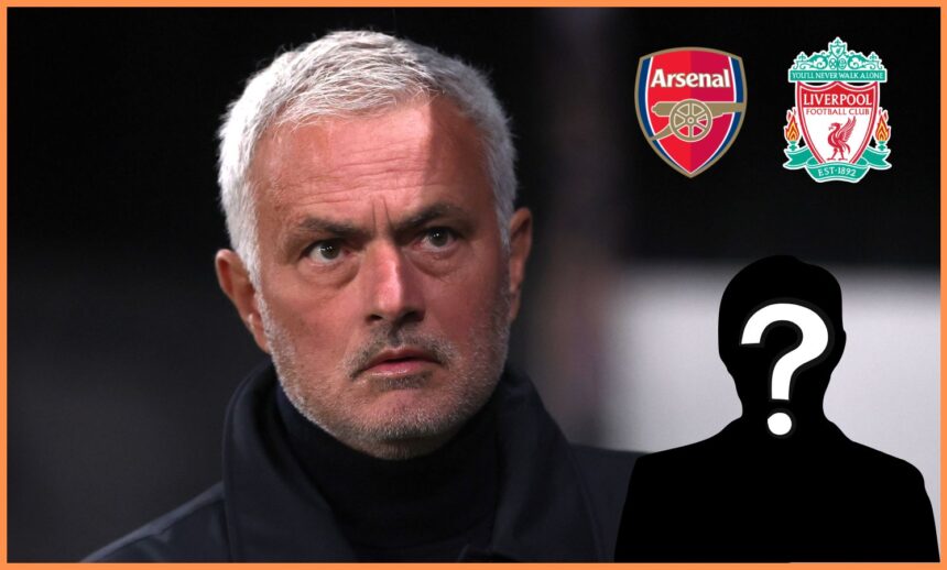Jose Mourinho looks on