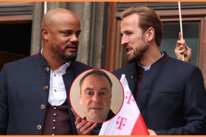 Vincent Kompany and Harry Kane