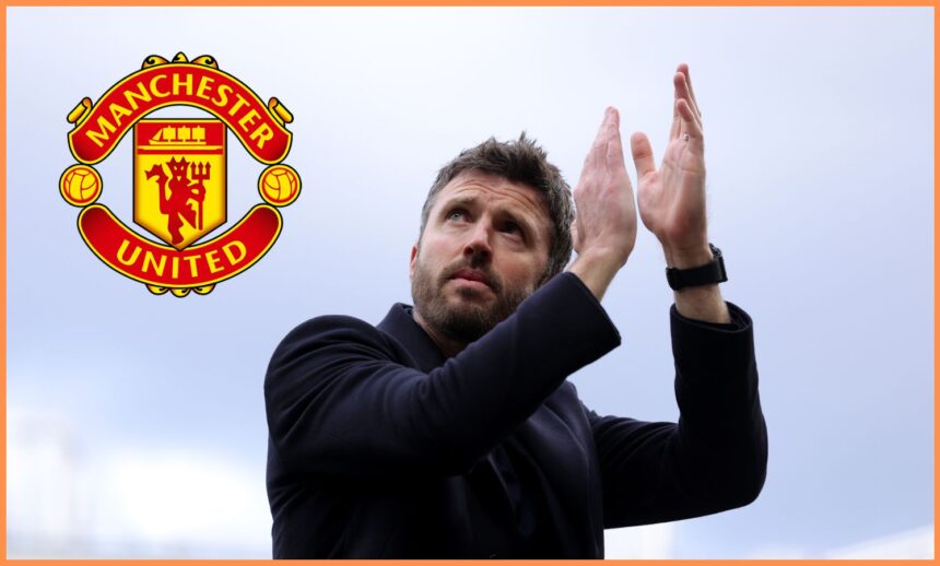 Michael Carrick applauds the Manchester United fans