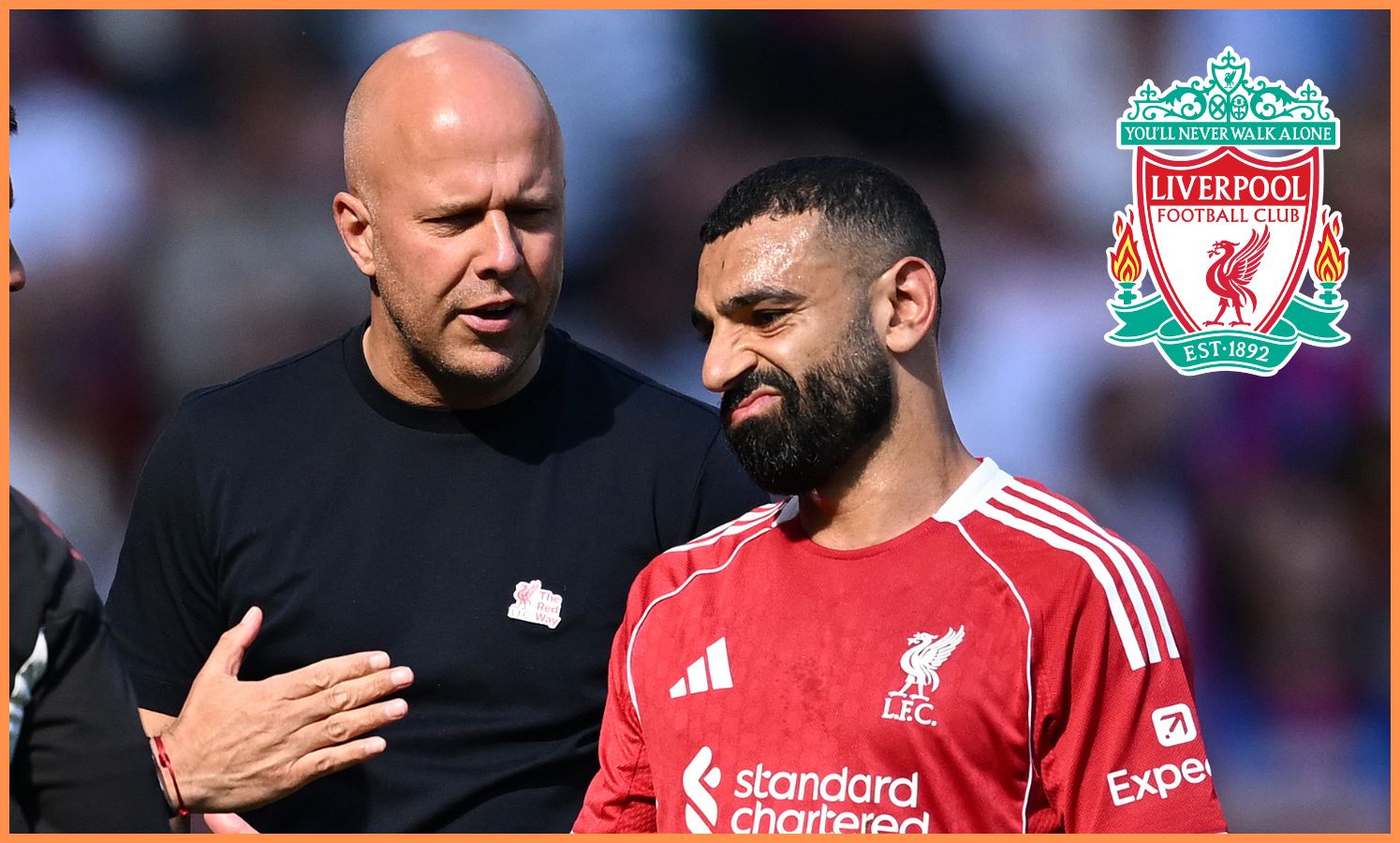 Arne Slot and Mohamed Salah