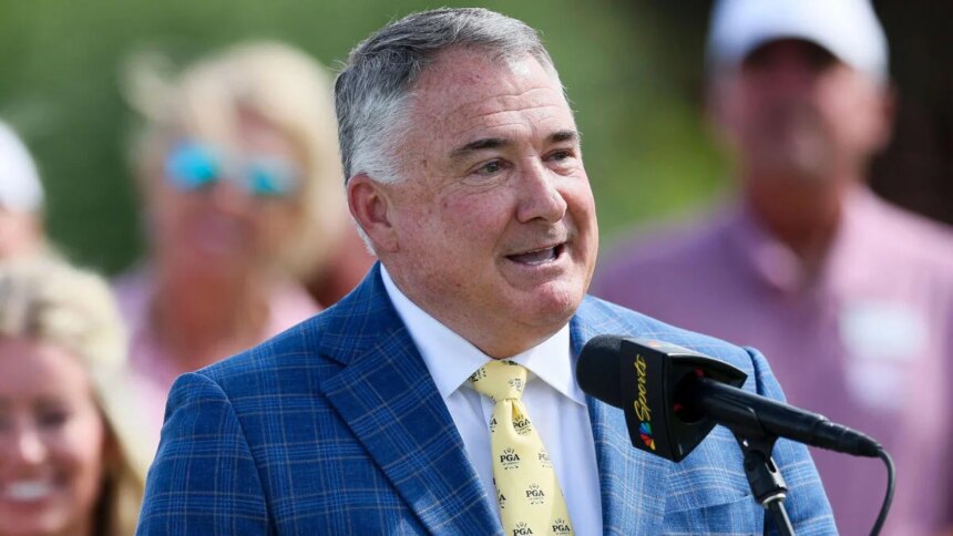 Don Rea steps down as president of the PGA of America after a turbulent term