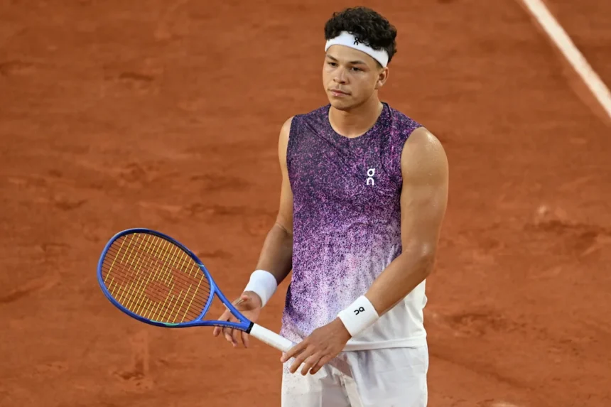 French Open: Ben Shelton loses in straight sets to Rafael Collignon