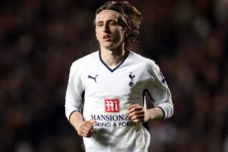 The new Modric appears to have been completed at Tottenham.