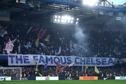 Chelsea fans at Stamford Bridge