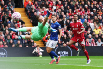 Liverpool midfielder Ryan Gravenberch