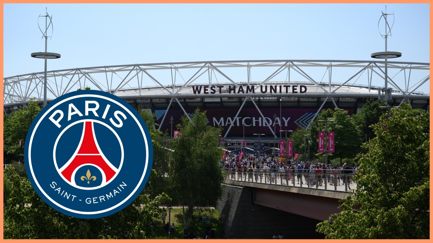 West Ham fans enter the London Stadium on matchday