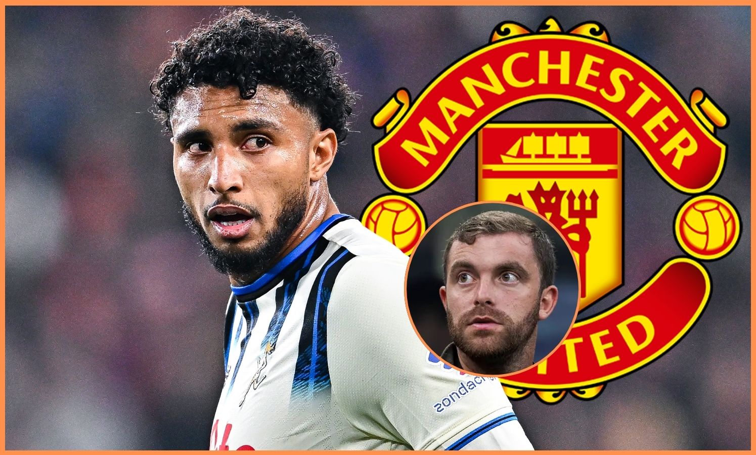 Ederson, Man United logo, and Fabrizio Romano