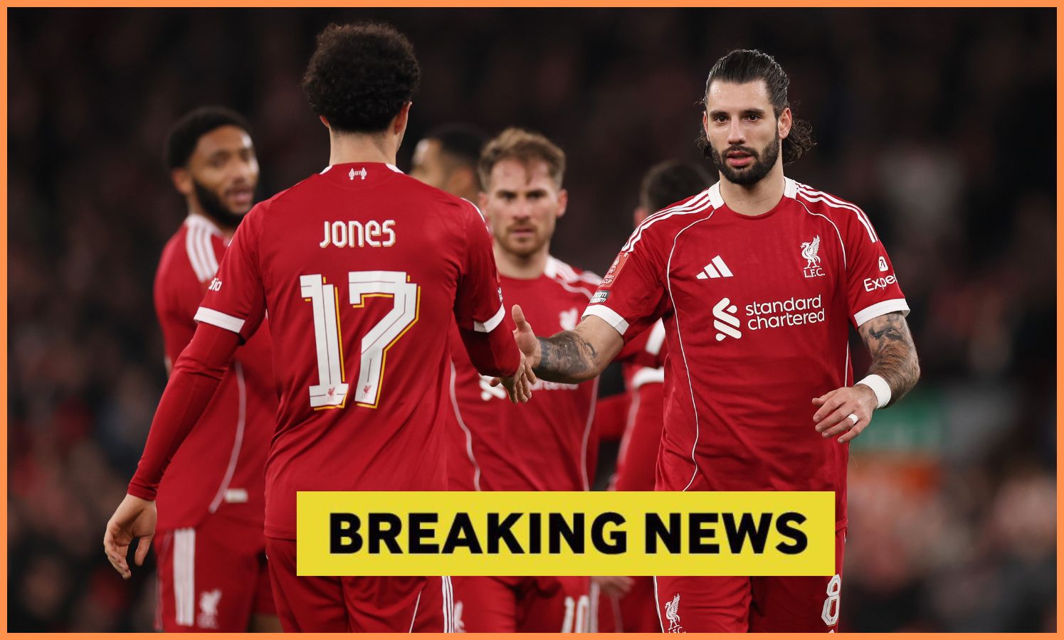 Curtis Jones with Liverpool teammate Dominik Szoboszlai