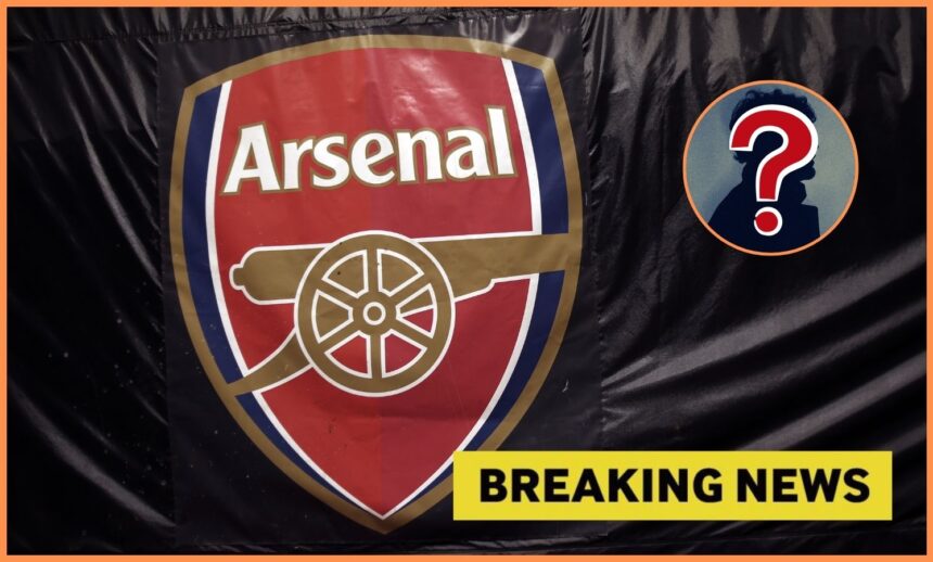 Arsenal FC logo and breaking news banner