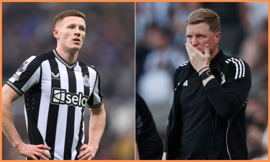 Elliot Anderson and Eddie Howe