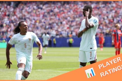 Ousmane Dembele celebrates in France
