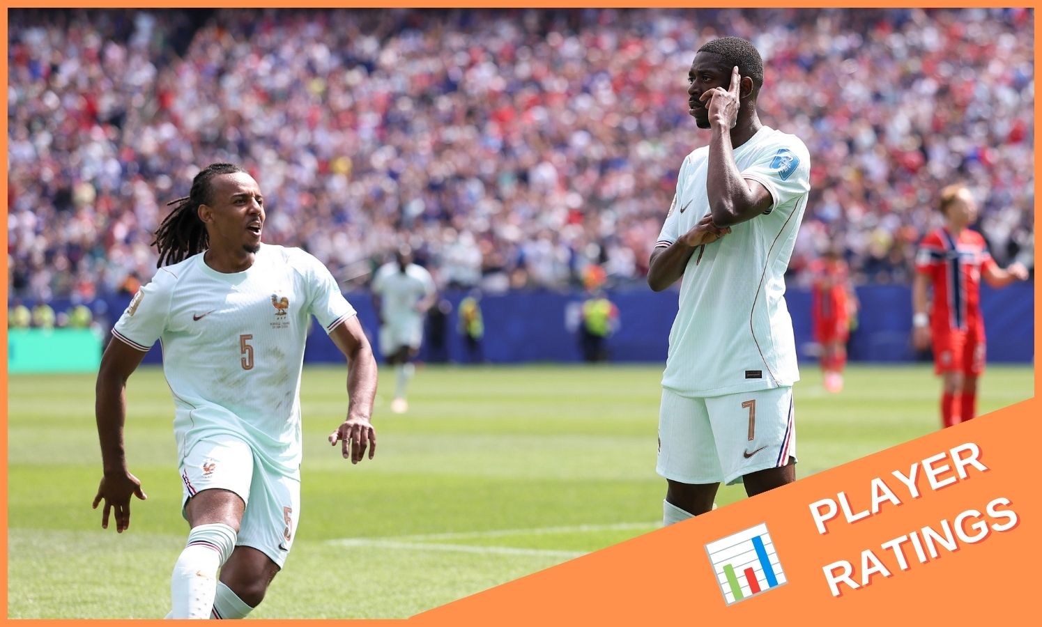 Ousmane Dembele celebrates in France