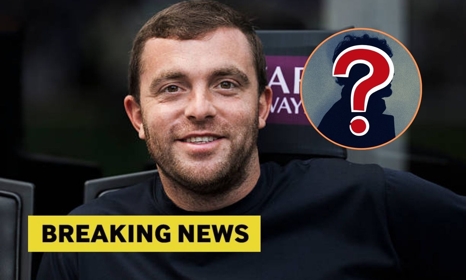 Fabrizio Romano with breaking news overlay and mystery player overlay