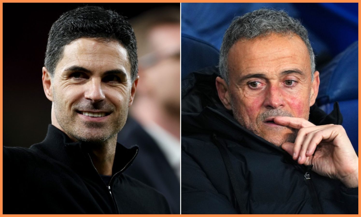 Mikel Arteta and Luis Enrique
