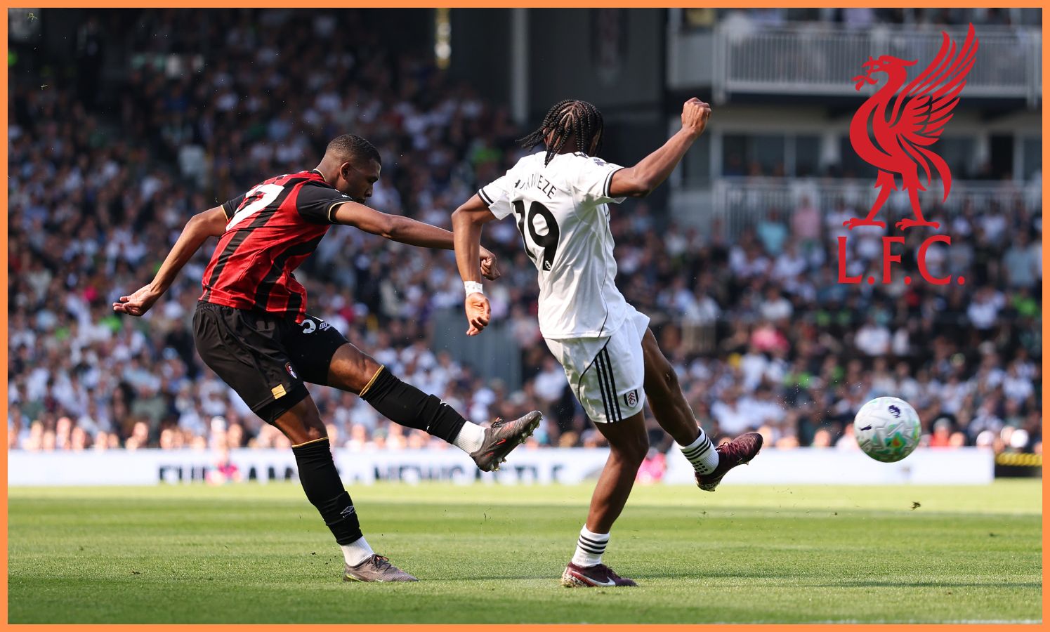 Rayan in action for Bournemouth against Fulham