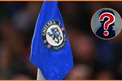 Chelsea FC logo on corner flag