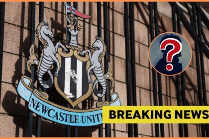 Newcastle United logo and breaking news banner