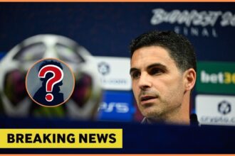 Arsenal manager Mikel Arteta at a pre-Champions League final press conference