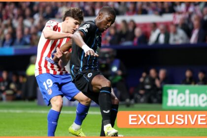 Joel Ordonez in action for Club Brugge