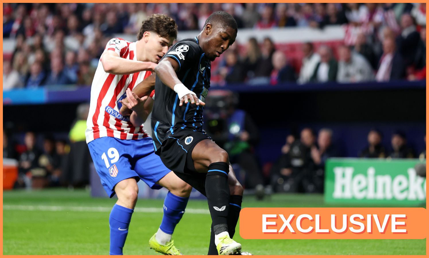 Joel Ordonez in action for Club Brugge