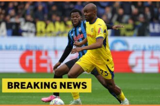 Yunus Musah in action for Atalanta