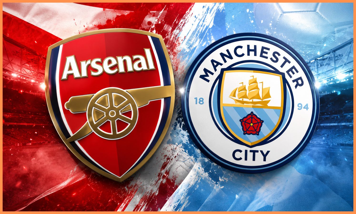 Arsenal Man City collage