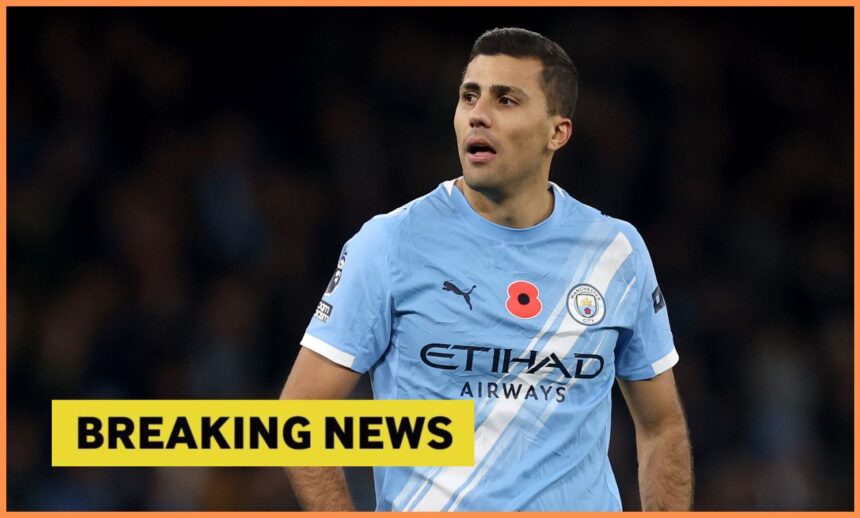 Rodri in action for Manchester City and