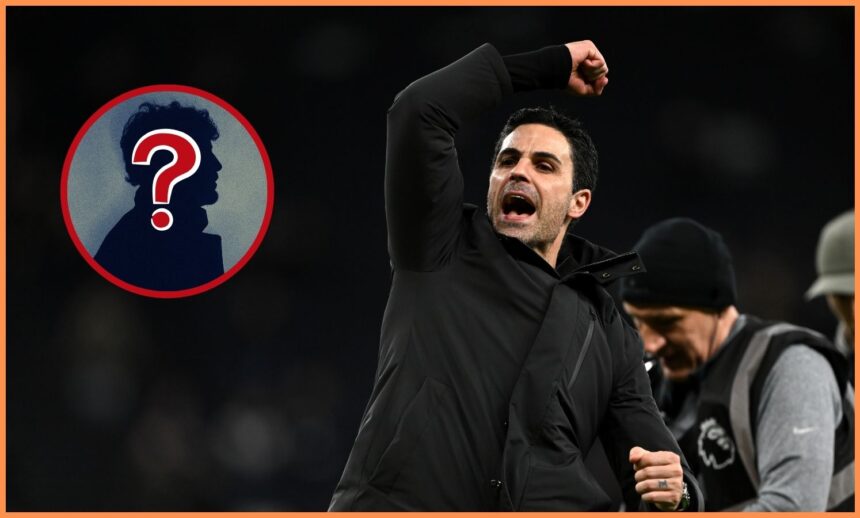 Arsenal manager Mikel Arteta celebrates after the 4-1 win vs Tottenham