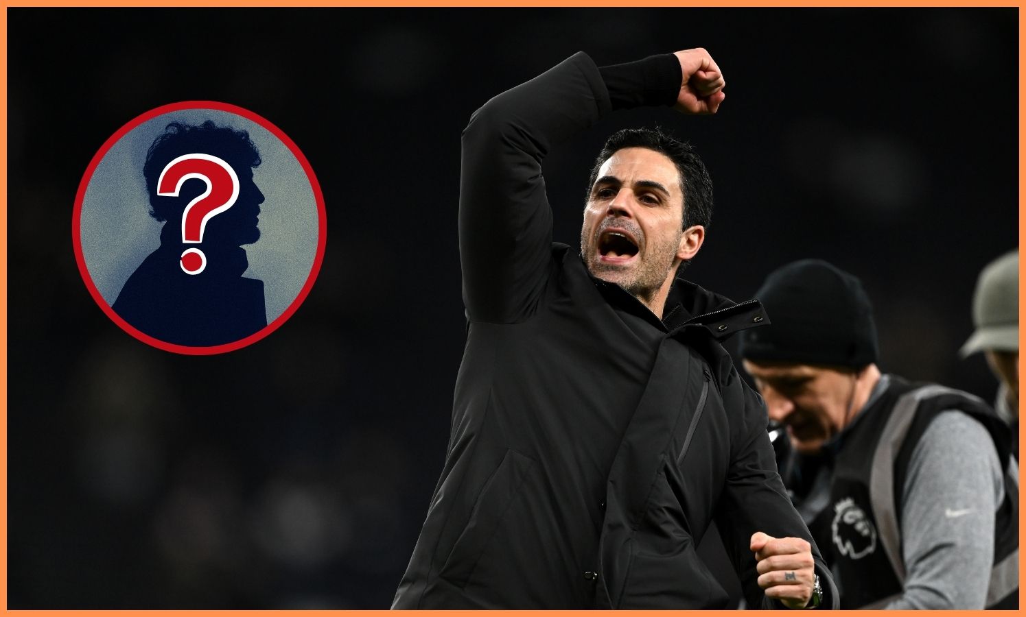 Arsenal manager Mikel Arteta celebrates after the 4-1 win vs Tottenham
