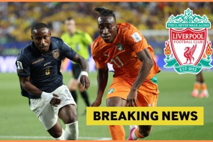 Yan Diomande in action for Ivory Coast