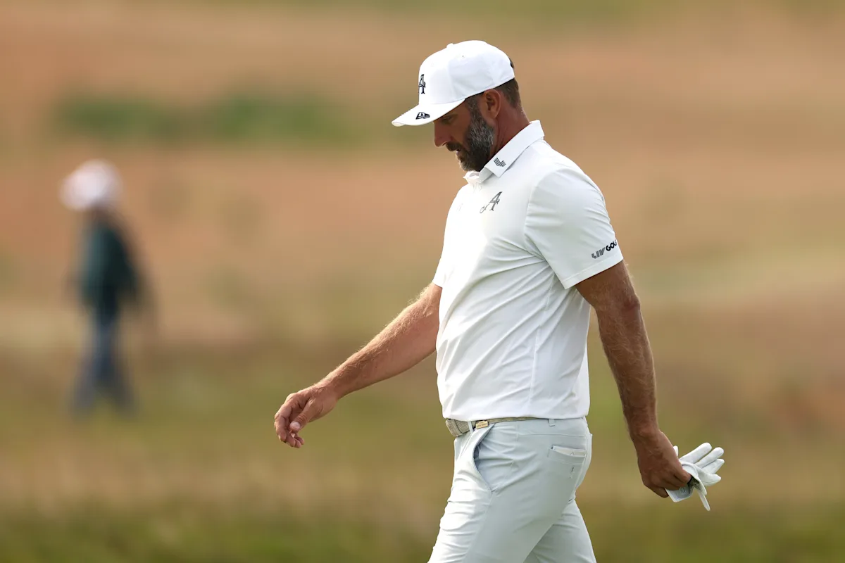 Dustin Johnson stalls at U.S. Open, goes from title fight to cut line