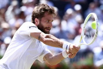 France's Corentin Moutet fined $40,000 for repeatedly dropping F-bomb during post-match interview at Queen's Club